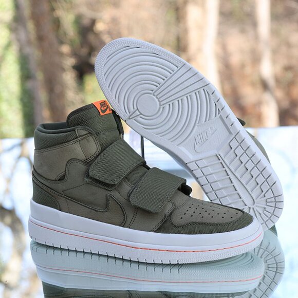 Jordan 1 Retro High Double Strap Olive Canvas - Picture 6 of 16